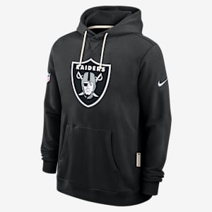 Sudadera con gorro sin cierre Nike Dri-FIT de la NFL para hombre Las Vegas Raiders Initial Home Sideline
