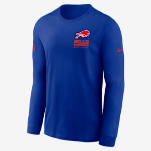 Buffalo Bills Sideline Team Issue Men's Nike Dri-FIT NFL Long-Sleeve T-Shirt