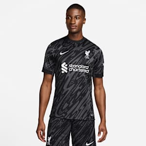 Liverpool F.C. Stadium Goalkeeper Men's Nike Dri-FIT Football Replica Short-Sleeve Shirt