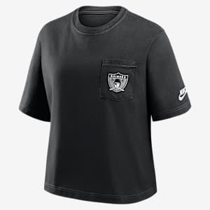 Las Vegas Raiders Rewind Pocket Boxy Women's Nike NFL T-Shirt