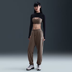 Pants de entrenamiento de French Terry oversized de tiro alto para mujer Nike Sportswear Phoenix Fleece