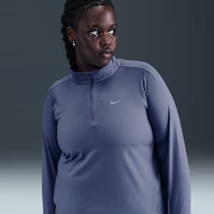 Nike Swift Dri-FIT UV-Laufoberteil mit Viertelreißverschluss (Damen, große Größen)