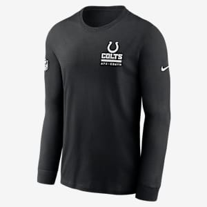 Indianapolis Colts Sideline Team Issue Men's Nike Dri-FIT NFL Long-Sleeve T-Shirt