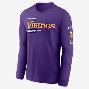 Playera de manga larga Nike de la NFL para hombre Minnesota Vikings Play To Win Essential