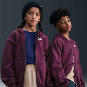Nike Sportswear Club Fleece Big Kids' Oversized Full-Zip Hoodie