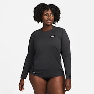 Nike Essential Dri-FIT Women's Long-Sleeve Hydroguard Swim Top (Plus Size)