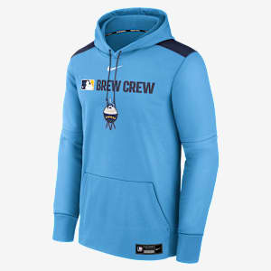 Milwaukee Brewers Authentic Collection City Connect Men's Nike Therma MLB Pullover Hoodie