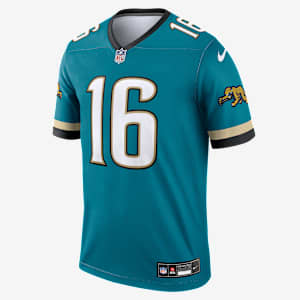 Jersey Nike Dri-FIT de la NFL Legend para hombre Trevor Lawrence Jacksonville Jaguars