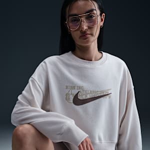 ナイキ スポーツウェア フェニックス フリース ウィメンズ オーバーオーバーサイズド クルーネック フレンチ テリー スウェットシャツ