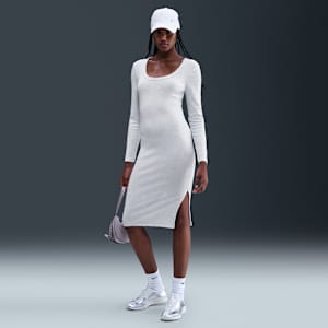 Nike Sportswear Chill Knit Women's Tight Long-Sleeve Midi Mini-Rib Dress