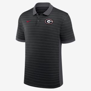 Polo universitario Nike Dri-FIT para hombre Georgia Sideline Victory Stripe