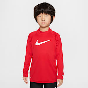 Playera de manga larga Hydroguard para niño talla pequeña Nike Swim