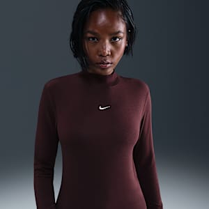 Nike Sportswear Chill Knit Camiseta de manga larga y entallada con cuello alto Chill Knit para mujer