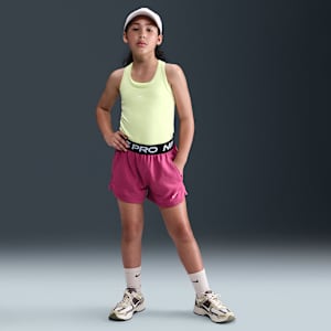Shorts Dri-FIT para niña talla grande Nike Pro Fleece