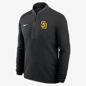 San Diego Padres Victory Men's Nike Dri-FIT MLB 1/2-Zip Long-Sleeve Top