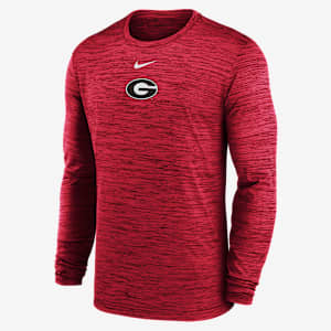 Georgia Sideline Velocity Men's Nike Dri-FIT College Long-Sleeve T-Shirt