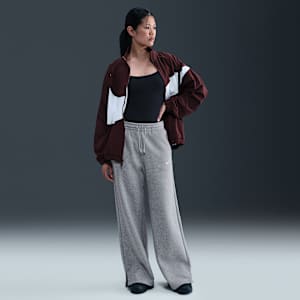 Dámské kalhoty s širokými nohavicemi a vysokým pasem Nike Sportswear Phoenix Fleece