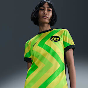 Australia 2025/26 Stadium Home Women's Nike Dri-FIT Football Replica Shirt