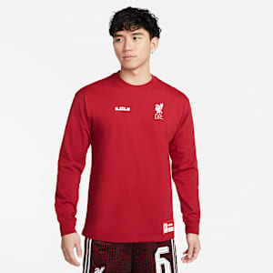 LeBron x Liverpool F.C. Men's Nike Long-Sleeve Max90 T-Shirt