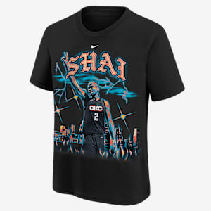 Playera Nike de la NBA para niños talla grande Shai Gilgeous-Alexander Oklahoma City Thunder City Edition