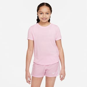 Nike One Older Kids' (Girls') Dri-FIT Short-Sleeve Training Top