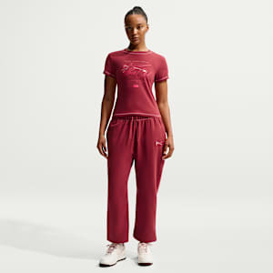 Pantalones deportivos oversized de tiro medio para mujer Nike Sportswear Club Fleece