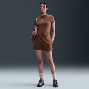 Nike Sportswear Phoenix Fleece 女款毛圈布中腰 4" 短褲