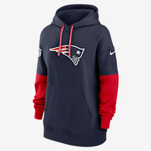 Sudadera con gorro sin cierre Nike de la NFL para mujer New England Patriots Sideline Essential