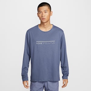 Playera de correr de manga larga con protección contra los rayos UV Dri-FIT acondicionada para el invierno para hombre Nike Miler