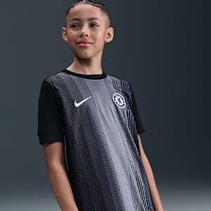 Chelsea F.C. 2025/26 Stadium Goalkeeper Older Kids' Nike Dri-FIT Football Replica Short-Sleeve Shirt