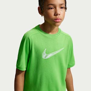 Playera de entrenamiento de manga corta Dri-FIT para niño talla grande Nike Multi