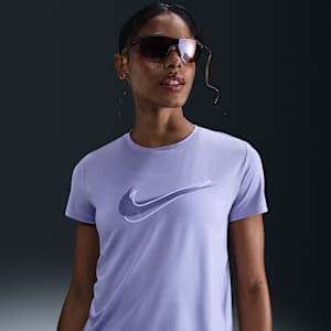 Nike One Swoosh Dri-FIT Kurzarm-Laufoberteil für Damen
