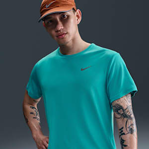 나이키 드라이 핏 UV 마일러 남성 반팔 러닝 탑