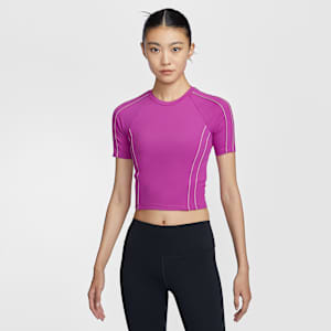 ナイキ ワン フィッテド ウィメンズ Dri-FIT ショートスリーブ クロップド トップ