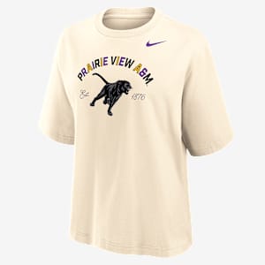 Nike College (Prairie View A&M University) Women's Boxy Cotton T-Shirt