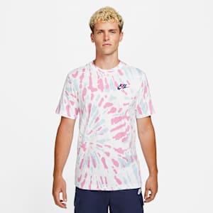 Nike Sportswear Men's Black Light Tie-Dye T-Shirt