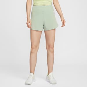 ナイキ Dri-FIT ブリス ウィメンズ ハイウエスト 8cm ショートパンツ (インナー付き)