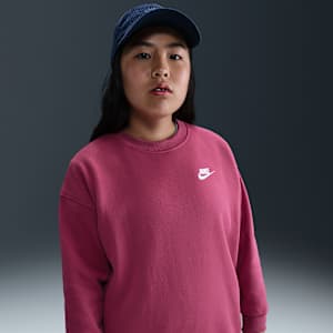 Sudadera oversized para niños talla grande Nike Sportswear Club Fleece (talla amplia)