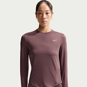 나이키 스위프트 여성 드라이 핏 UV 긴팔 크루넥 러닝 탑