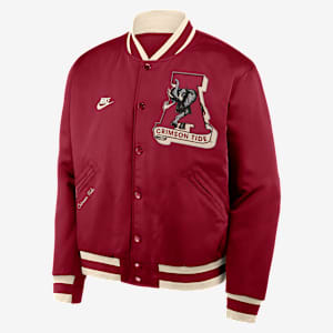 Alabama Legacy Men's Nike College Full-Snap Bomber Jacket