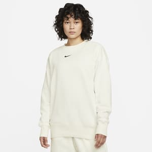 Sudadera oversized de cuello redondo de tejido Fleece para mujer Nike Sportswear Phoenix
