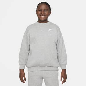 Sudadera oversized para niños talla grande Nike Sportswear Club Fleece (talla amplia)