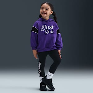 Conjunto de leggings y sudadera con gorro sin cierre infantil Nike Varsity Prep