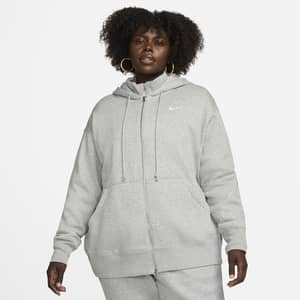 Sudadera con gorro con cierre completo oversized para mujer Nike Sportswear Phoenix Fleece (talla grande)