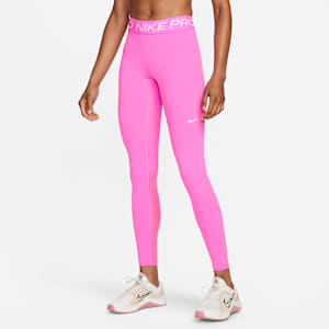 Leggings con paneles de malla de tiro medio para mujer Nike Pro