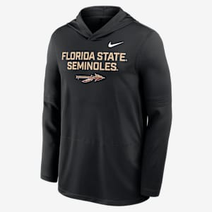 Playera de manga larga universitaria Nike Dri-FIT con gorro para hombre Florida State Sideline