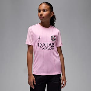 Paris Saint-Germain Academy Pro negyedik Jordan Dri-FIT mérkőzés előtti futballfelső nagyobb gyerekeknek