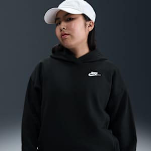 Sudadera con gorro oversized para niña talla grande (talla amplia) Nike Sportswear Club Fleece