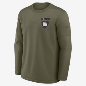 New York Giants Salute to Service Sideline Triumphant Win Coach Men's Nike NFL Pullover Crew