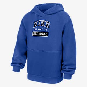 Sudadera con gorro sin cierre de béisbol para niños talla grande Nike Club Fleece